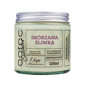 Świeca sojowa "Skórzana Śliwka" 120ml