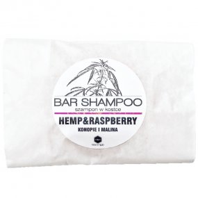 Szampon w kostce "Konopie i Malina" refill 55g