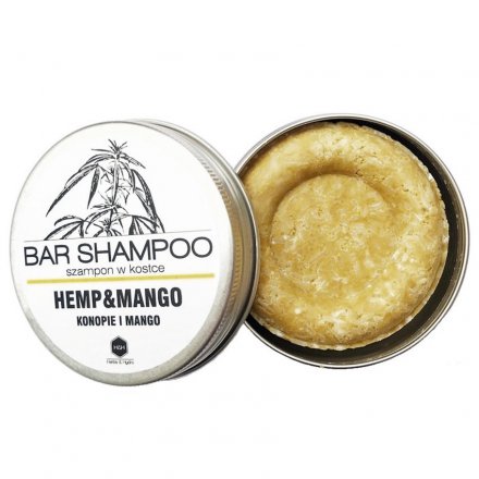 Szampon w kostce "Konopie i Mango" puszka 55g
